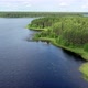 Flight Over the Taiga Forest Lake - VideoHive Item for Sale