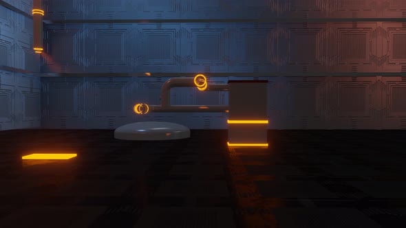 Growing pipes with network structure. Industrial engine room line alt