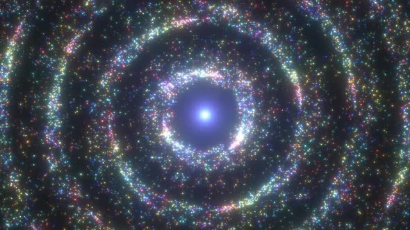 Rainbow Sparkle Light Dust Shining Star Particle Circle Ring Glitter alt