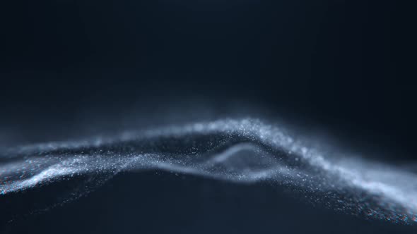 Glitter Particles Flowing Background alt