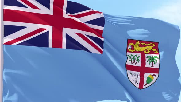 Fiji Flag Looping Background