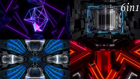 Neon Laser (6in1) - VJ Loop Pack alt