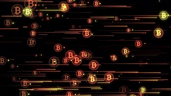 Bitcoin Crypto Particles 02 4k 
