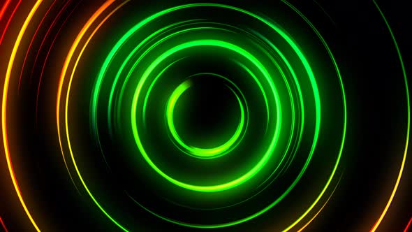Colorful glow Circle Abstract Futuristic Tech Motion Background