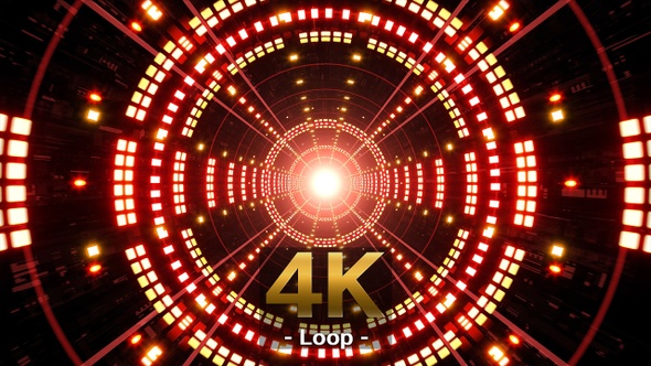 Flickering Red Event Tunnel VJ Loop alt