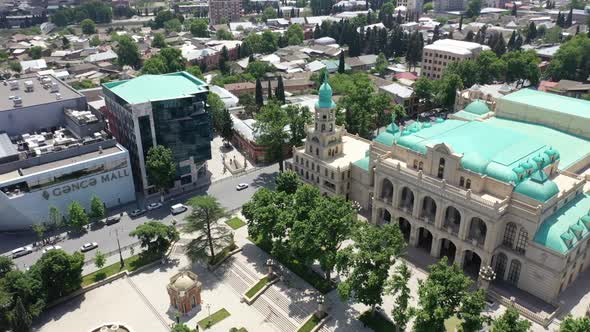 View from the height of Ganja MALL and Philharmonic