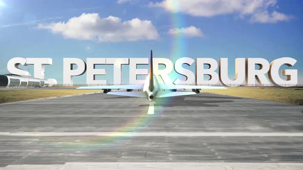 Commercial Airplane Landing Capitals And Cities   St Petersburg
