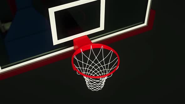 Basketball Basket 3D Render