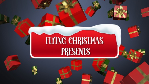 Flying Christmas Presents