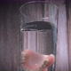 Closeup Shot of Prosthesis Teeth Being Dropped Into a Glass of Water - VideoHive Item for Sale