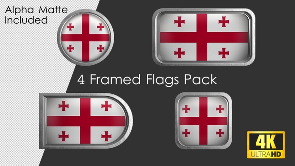 Framed Georgia Flag Pack alt