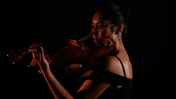 Woman playing a violin alt