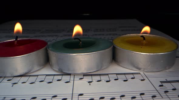 Music Notes And Candle 1 alt