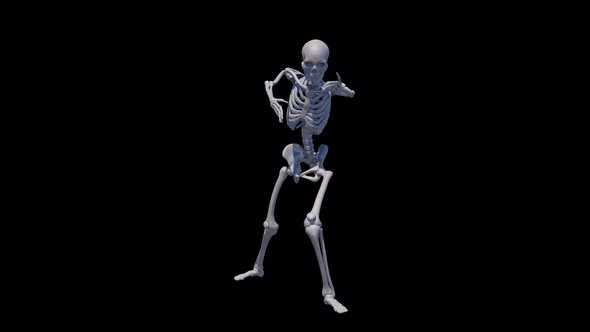 Hallowen Skeleton - Zombie Walk Loop 4K