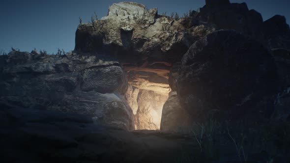 Easter - The Stone Is Rolling Away From Christ Tomb FullHD alt