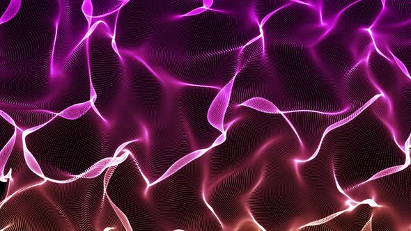 Purple Genesis Wave Abstract Background Animation