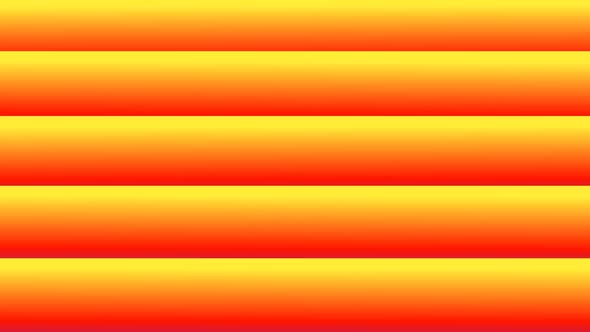 Horizontal Lines Geometry Flow Animation, Yellow Orange Red Purple