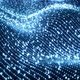 Digital Binary Data Landscape Loop Blue - VideoHive Item for Sale