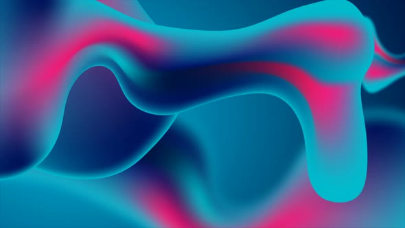 Abstract Blue And Purple Liquid Wavy Shapes