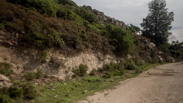 drive off-road coast dirt track 4x4 campervan