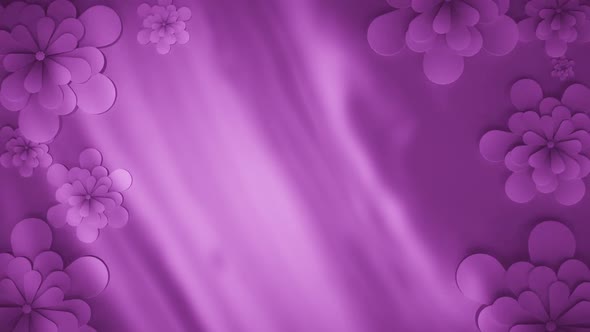 Purple Flowery Card Background