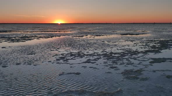 View of salt lake Baskunchak in Astrakhan region, Russia.