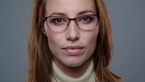 Stunning Brunette In Glasses alt