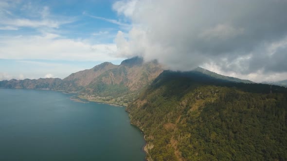 Lake Batur. Bali,Indonesia. alt