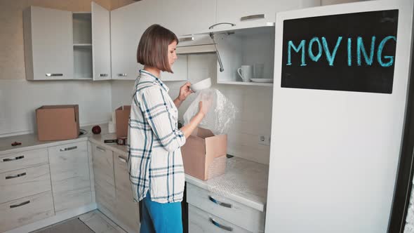 Melancholy Female Moves Out Flat