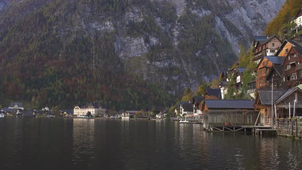View Of Beautiful Austrian Mountains Village Hallstatt 7