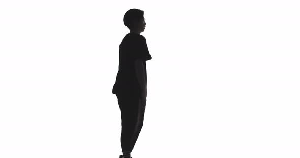 Dancer Silhouette Hip Hop Battle Profile Shape Guy alt