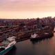 Sea and Harbor at Sunset - VideoHive Item for Sale