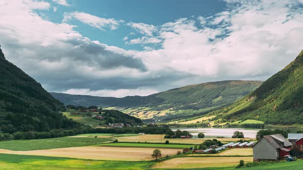 Byrkjelo Village Sogn Og Fjordane County Norway alt