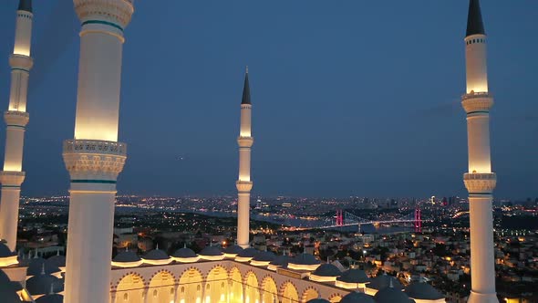 Camlıca Mosque Minarets Drone Video