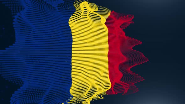 Romania Particle Flag