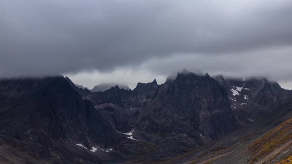 Grizzly Lake in Tombstone Territorial Park Yukon Canada alt