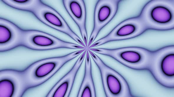 Abstract Radial Looping Wallpaper with Purple Color
