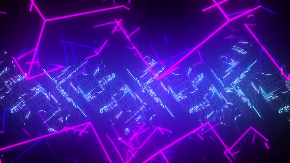 Side Neon Cybernetic Vj Loop alt