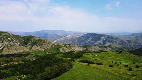 Dagestan Landscape of Green Hills