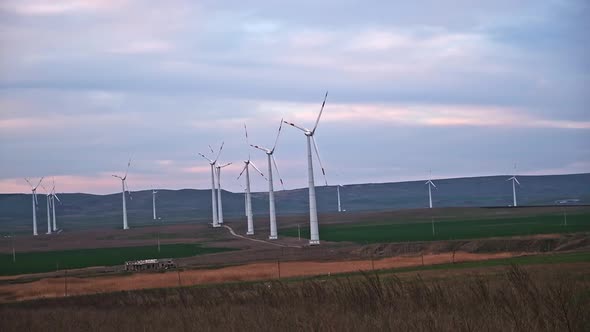 Huge Windmill Generator Turbines