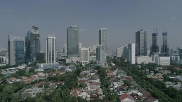 Drone Jakarta City Indonesia