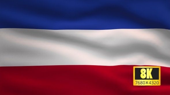 8K German State Flag Schleswig Holstein alt