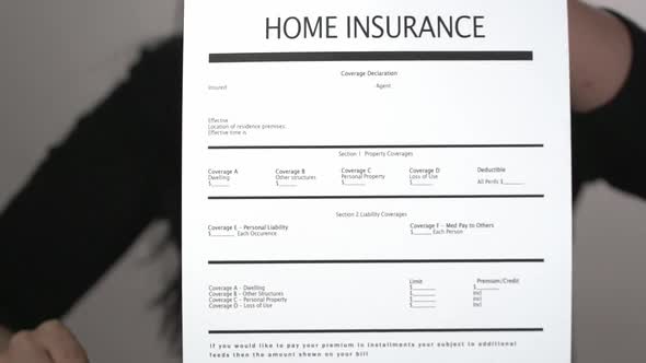 Home Insurance Agent Explain Form