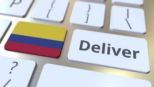 Deliver Text and Flag of Colombia on the Computer Keyboard alt