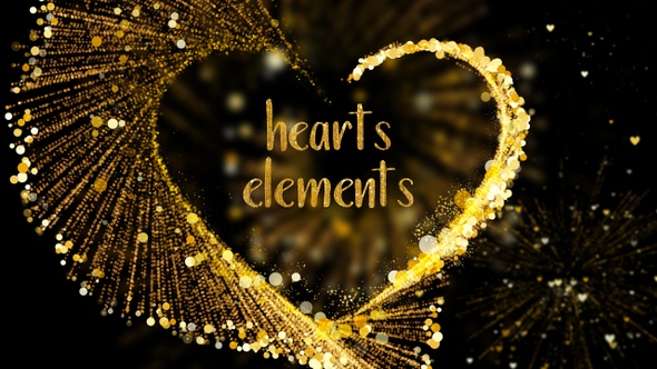 Gold Heart Elements
