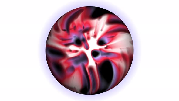 Abstract Colorful Vibrant Oranges Colors Paint Blast Sphere Liquid Background alt