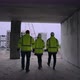 Group of Civil Engineers are Walking in Underconstruction Building Foremen and Female Architect - VideoHive Item for Sale