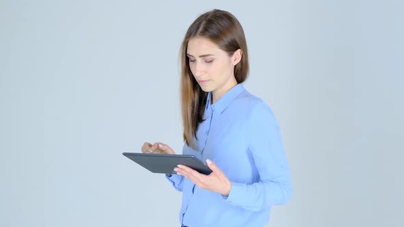 Business Woman With Tablet