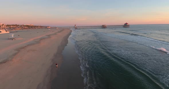 Sunrise Glide Along The Coast