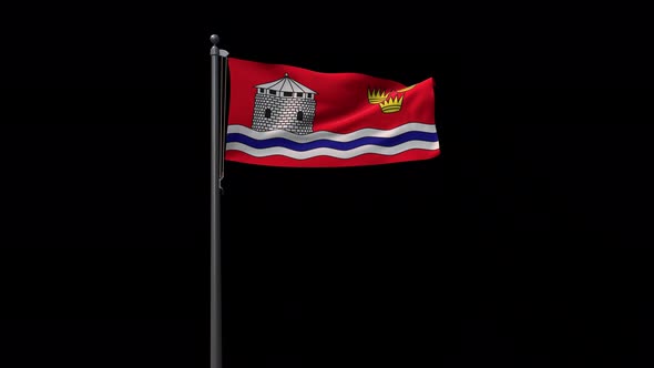 Kingston City Flag With Alpha 4K alt